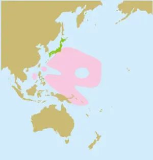 近海まぐろはえ縄漁業の主な操業海域を示した日本地図
