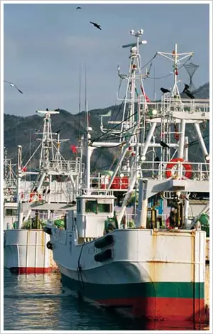 沖合底びき網漁業の漁船