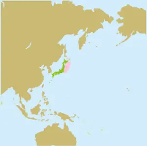 さんま棒受網漁業の主な操業海域を示した日本地図