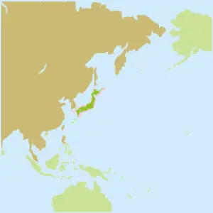 沖合いか釣り漁業の主な操業海域を示した日本地図