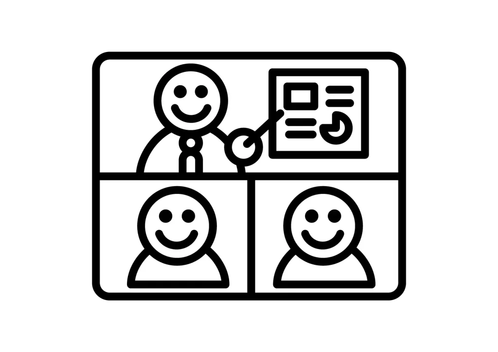 オンラインセミナーを表すイラスト